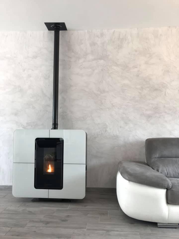 Poêle blanc