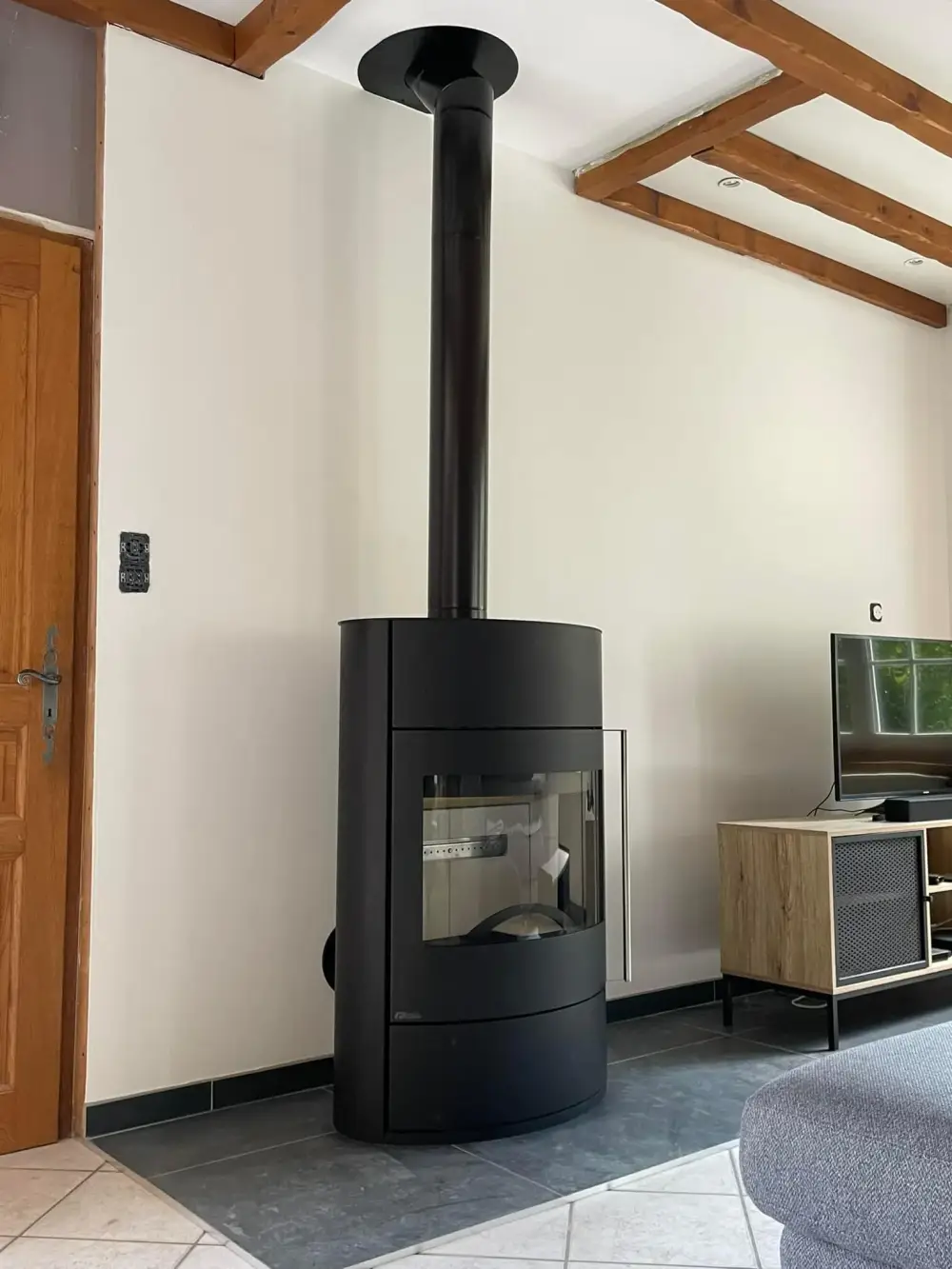 Installation poêle à bois